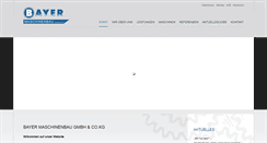 Desktop Screenshot of bayer-maschinenbau.de