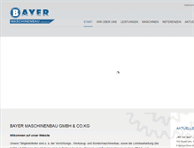 Tablet Screenshot of bayer-maschinenbau.de